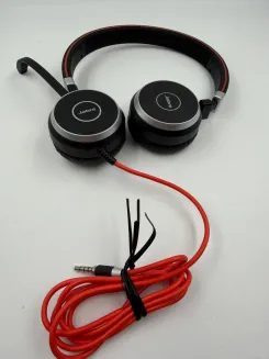 Jabra Evolve 40 UC Stereo Headset – Unified Communications Headphones for VoIP S