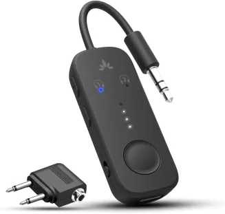 Avantree Relay - Premium Bluetooth 5.3 Adapter Für Flugzeug, Unterstützt 2 Airpo