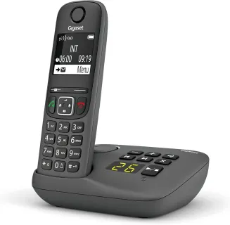 Gigaset A695A – Schnurloses Festnetztelefon mit Anrufbeantworter, großes Display