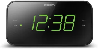 Philips Audio TAR3306 Wecker mit Radio und großem Display, Doppelalarm, Sleep Ti