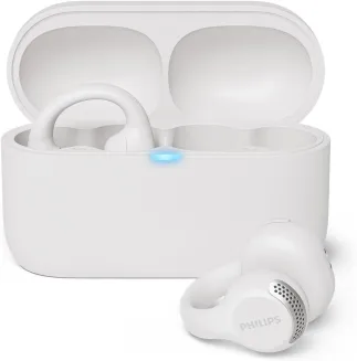 Philips TAQ2000WT ohraufliegende True Wireless Multipoint-Bluetooth-Ohrhörer mit