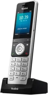 Yealink W76P DECT IP Telefon System (W70B Basis + W56H Handset) Schwarz/Silber