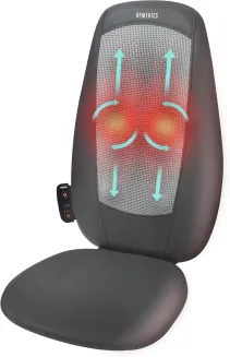 Homedics SBM-180H-EU Shiatsu Massagesitzauflage für Rücken & Schultern mit Wärme