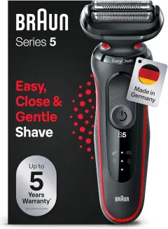 Braun Series 5 Rasierer Herren Elektrisch, Elektrorasierer mit 50 Min. Akku