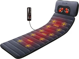 COMFIER Massagematte mit Wärme, 10 Vibrationsmotoren & 4 Heizkissen CF 3603U