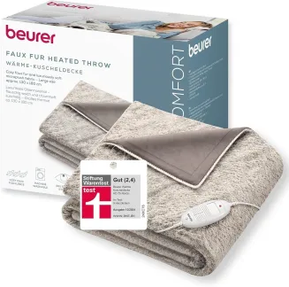 BEURER Wärmezudecke HD 75 Nordic taupe 6 Stufen 100W 180x130cm