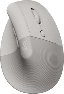 Logitech Lift Vertikale Ergonomische Maus, Kabellos, Bluetooth oder Logi