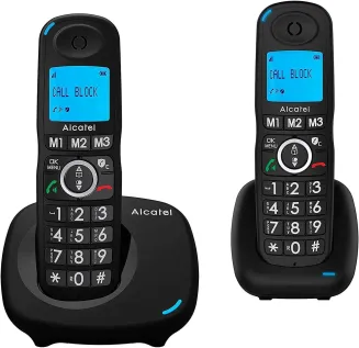 Kabelloses Telefon Alcatel XL 535 Duo Schwarz [2 pcs]