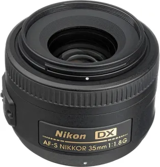 Nikon 2183 AF-S DX Nikkor 35mm 1:1,8G Objektiv (52mm Filtergewinde) B-WARE-OVP