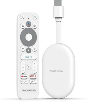 THOMSON Go Cast 150, Google TV, 4K UHD, Streaming Dongle, Sprachsteuerung, Voice