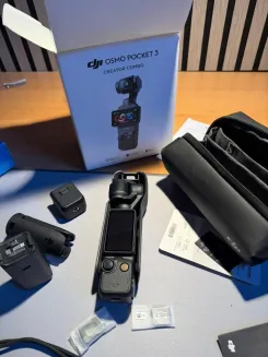 DJI Osmo Pocket 3 Kreativ Combo Bundle, vlog Kamera 4K mit 1-Zoll-CMOS und 4K/12