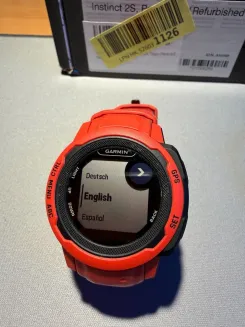 Garmin Instinct 2S GPS Smartwatch Poppy Rot Refurbished mit Ladekabel OVP