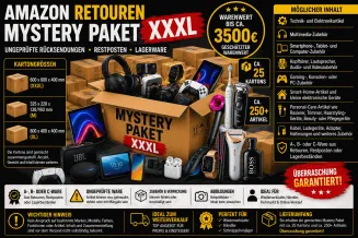 Amazon Retouren Mystery Paket XXXL 25 Kartons 250+ Artikel bis ca. 3500€
