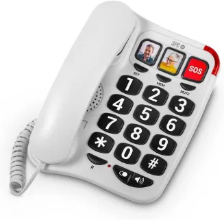 SPC Comfort Numbers 2 – Festnetztelefon für Senioren mit großen Tasten