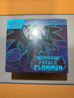 Pokémon Top-Trainer-Box Mega-Entwicklung Fatale Flammen Deutsch OVP versiegelt
