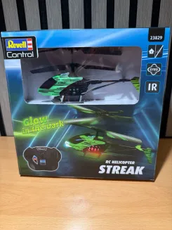 Revell Control RC Helicopter Streak 23829 Glow in the Dark Gyro IR OVP