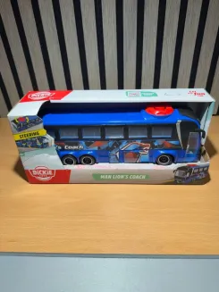 Dickie 203744017 27cm Man Lion's Coach Toy Bus for Kids, Blue