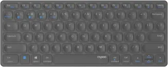 Rapoo E9600M kabellose Tastatur wireless Keyboard flaches Aluminium Design