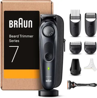 Braun Barttrimmer Series 7, Elektrischer Bartschneider Herren BT7441