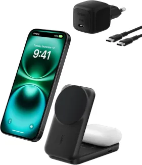 Belkin UltraCharge Qi 2.2 Ladestation 2-in-1 25W schwarz