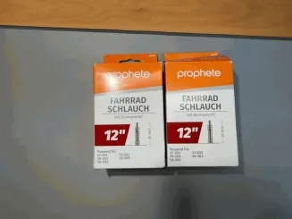 2x Prophete Fahrradschlauch 12 Zoll Dunlopventil 35mm 0507
