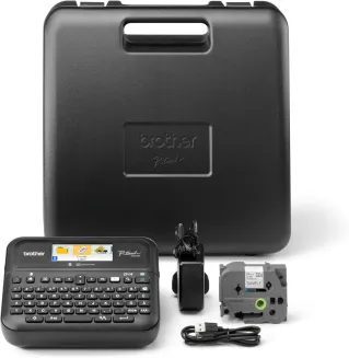 Beschriftungsgerät Brother P-touch D610BTVP incl TZe-251S Band  Netzteil Koffer