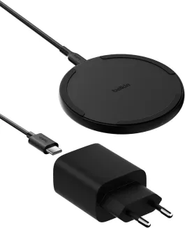 Belkin Kabelloses Ladepad (15 W) – Qi Ladegerät, Qi Ladestation für Apple iPhone