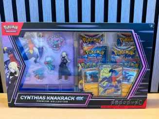 Pokémon-Sammelkartenspiel: Premium-Kollektion Cynthias Knakrack-ex