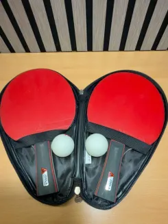 JOOLA Match Pro Tischtennis Set 2 Schläger 2 Bälle inkl. Schutzhülle Ping Pong